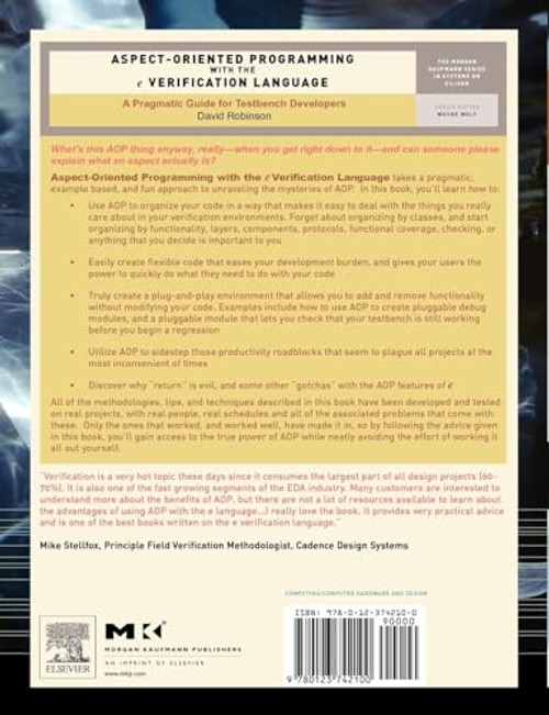 Aspect-Oriented Programming with the e Verification Language – David Robinson view 3