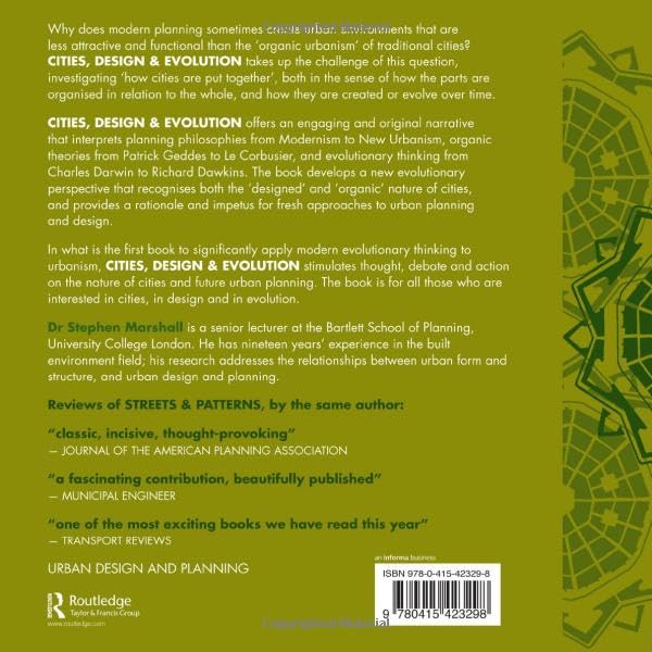 Cities, Design & Evolution – Stephen Marshall – Routledge view 3