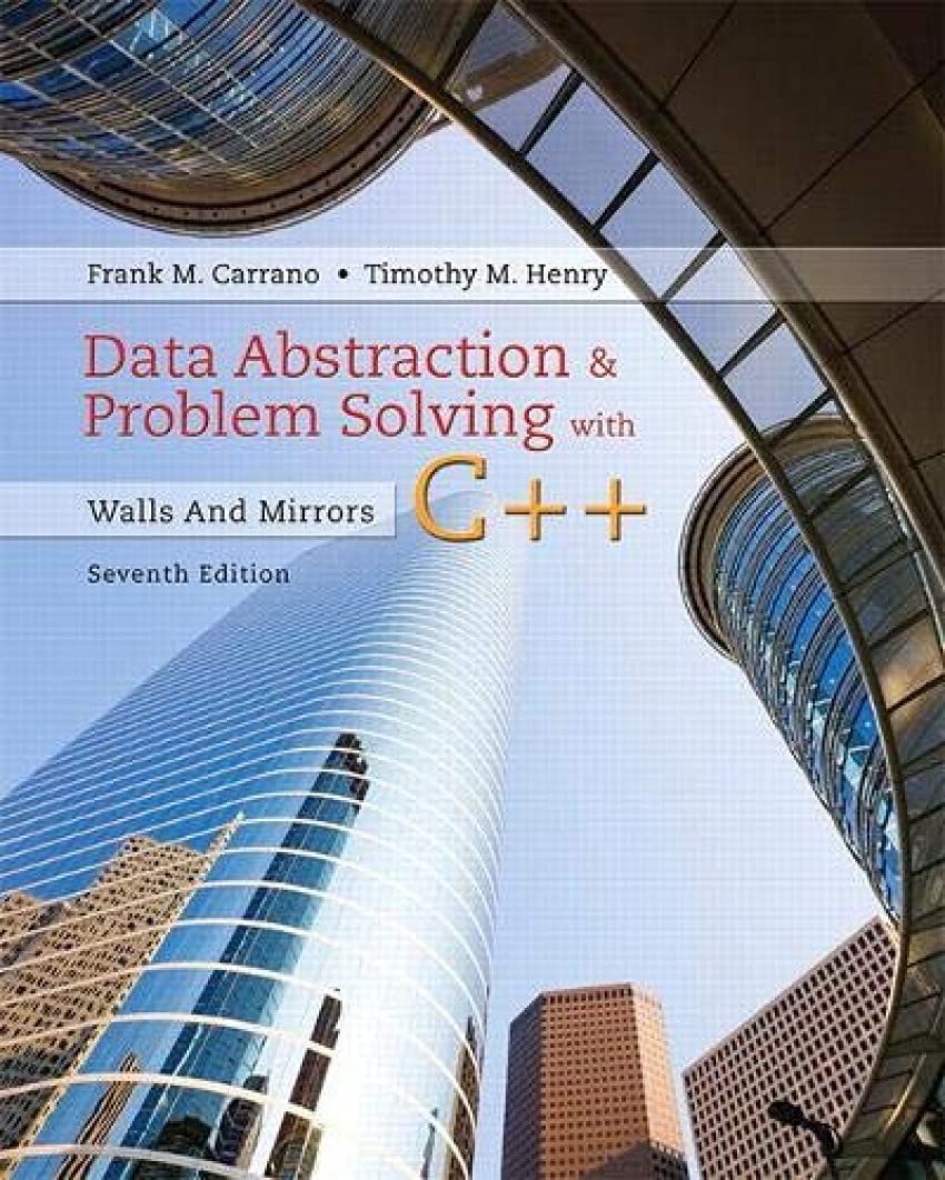 Buy Data Abstraction & Problem Solving With C++ by Frank Carrano — BookShops.in