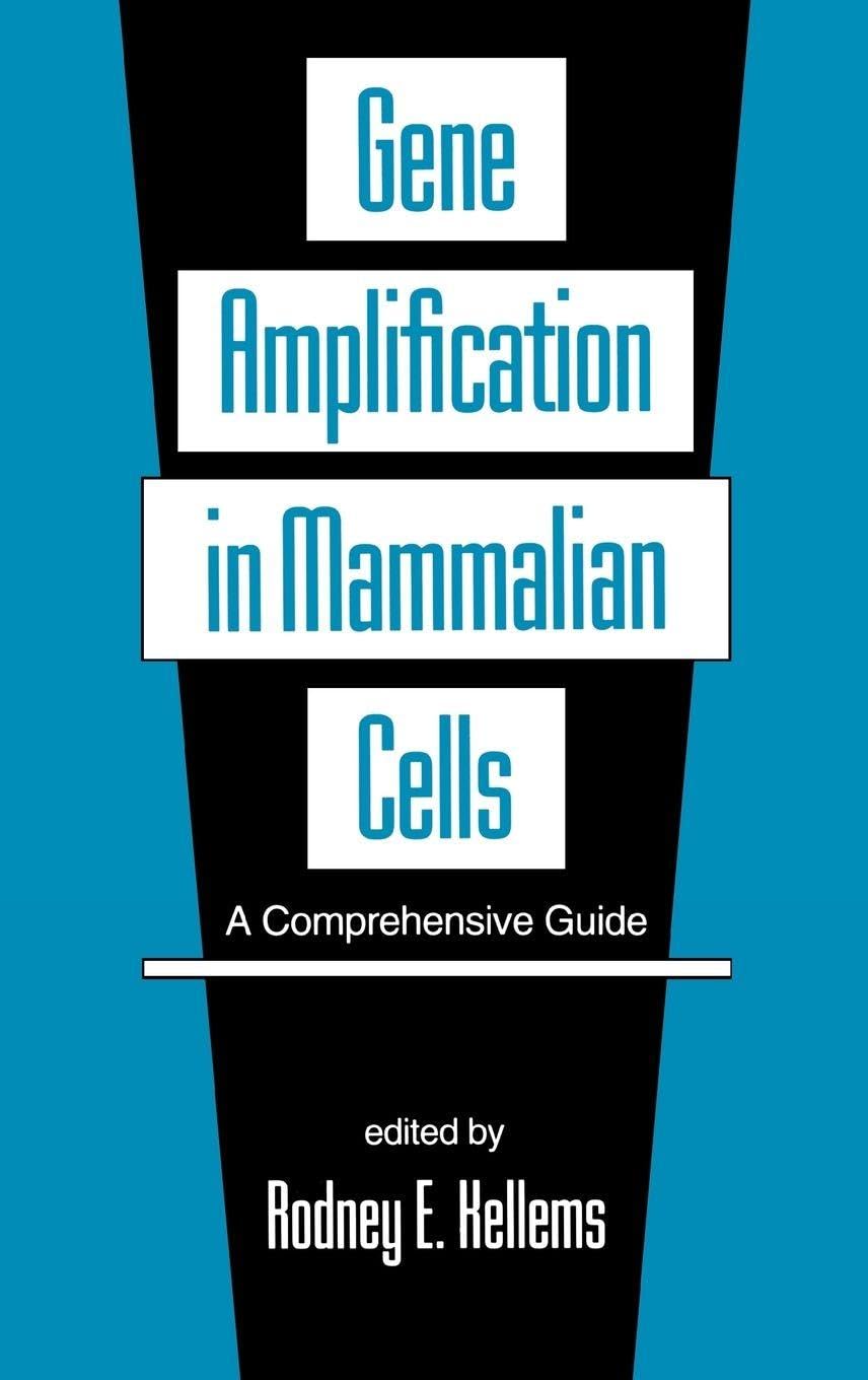 Buy Gene Amplification in Mammalian Cells: A Comprehensive Guide — BookShops.in