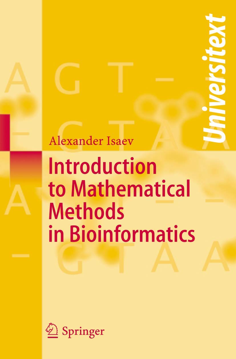 Buy Introduction to Mathematical Methods in Bioinformatics (Universitext) — BookShops.in