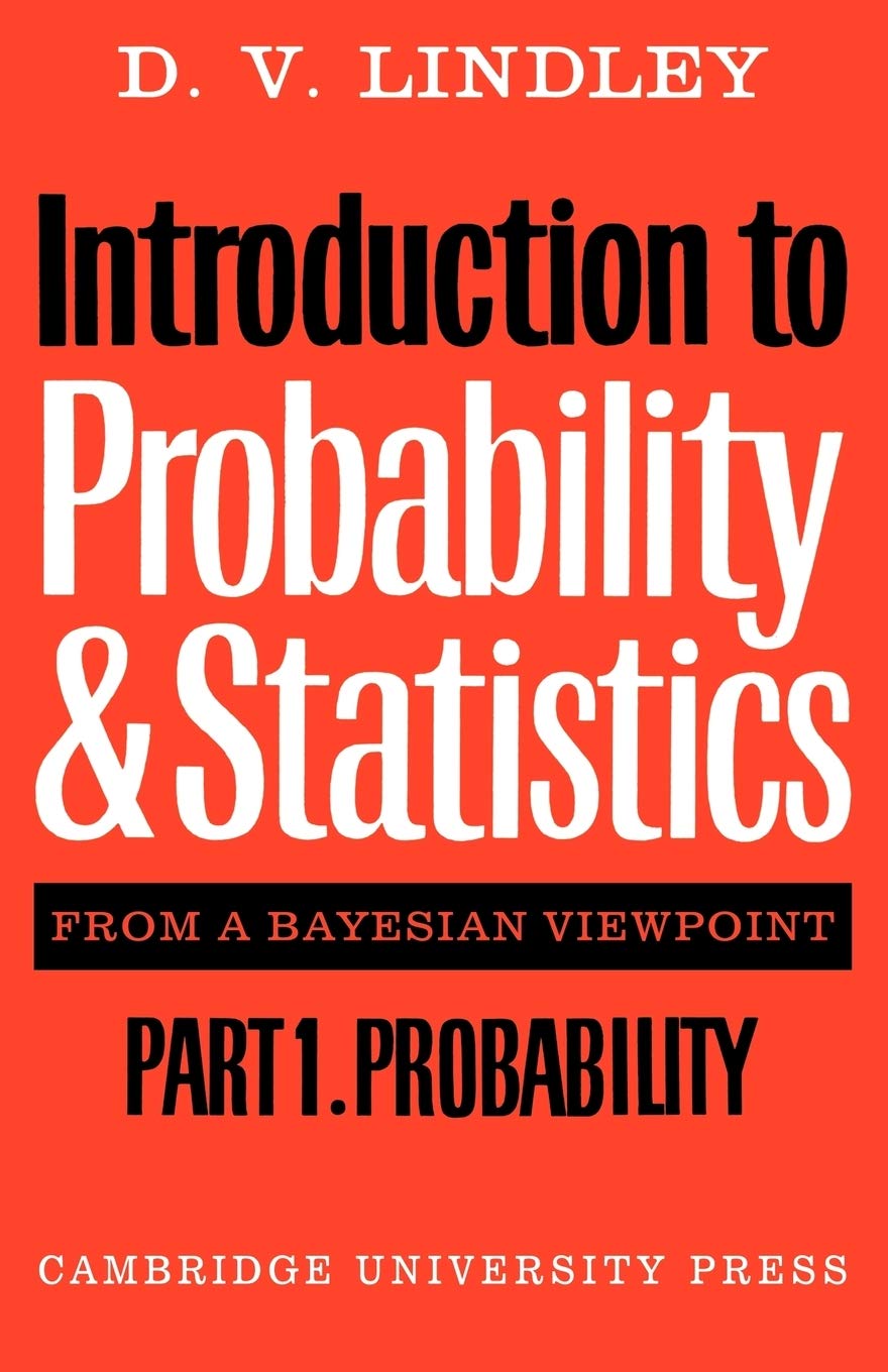 Buy Probability & Bayesian Statistics by Lindley — BookShops.in