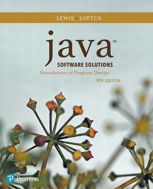 Buy Java Software Solutions: Foundations of Program Design — BookShops.in