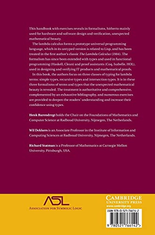 Lambda Calculus with Types by Henk Barendregt – Cambridge University Press view 3