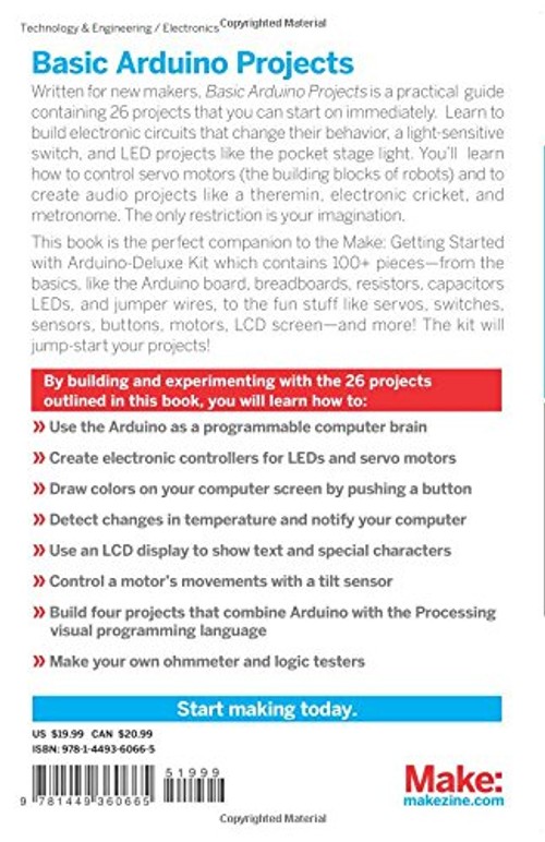 Basic Arduino Projects - 26 Experiments with Microcontrollers and Electronics view 3