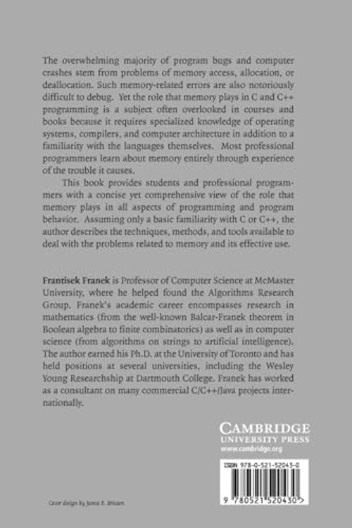 Memory as a Programming Concept in C and C++ by Frantisek Franek view 3