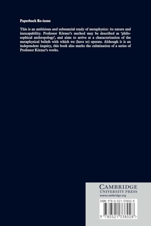 Metaphysics: Its Structure and Function – Stephan Korner | Cambridge University Press view 3