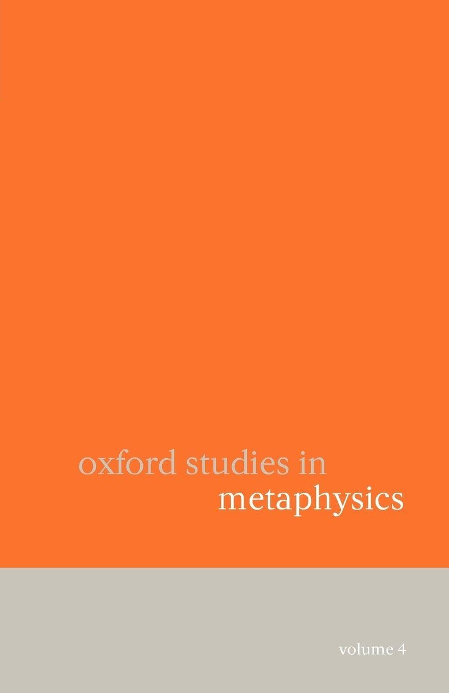 Buy Oxford Studies in Metaphysics by Dean Zimmerman — BookShops.in