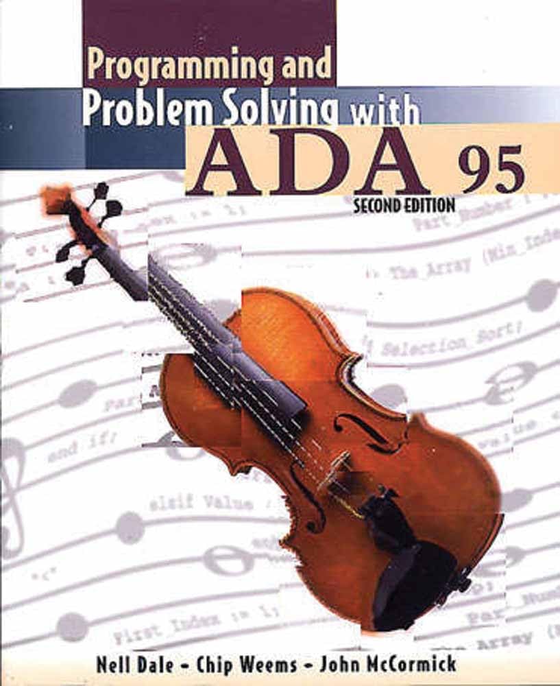 Buy Programming and Problem Solving with Ada 95 by Nell Dale — BookShops.in