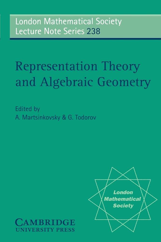 Buy Representation Theory and Algebraic Geometry by Martsinkovsk — BookShops.in