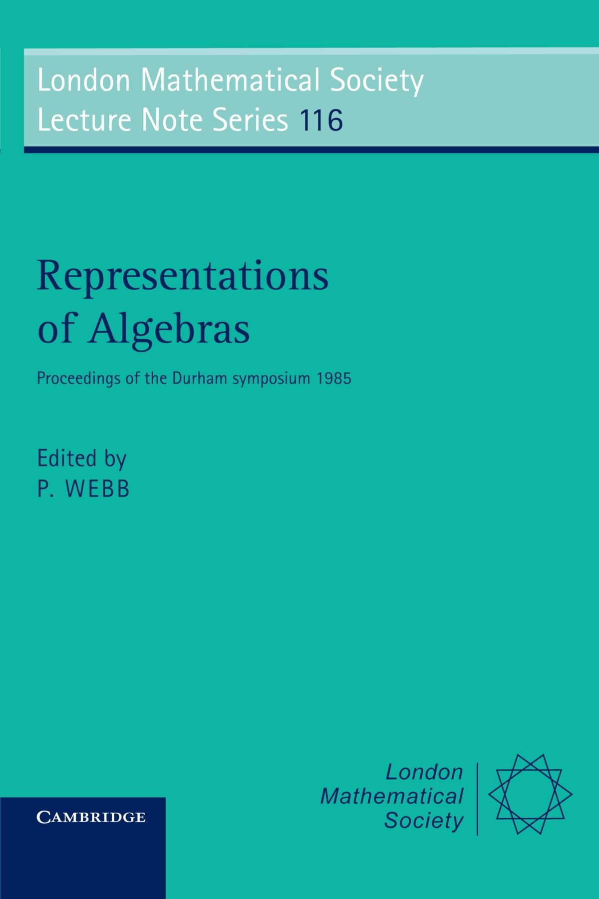 Buy Representations of Algebras by P. J. Webb — BookShops.in