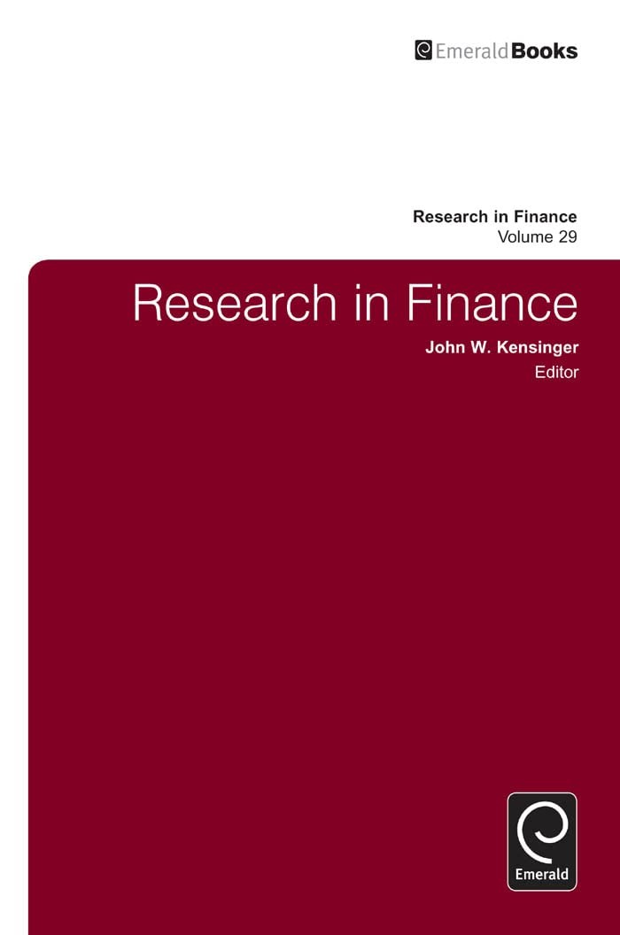 Buy Research in Finance (English, John W. Kensinger) — BookShops.in