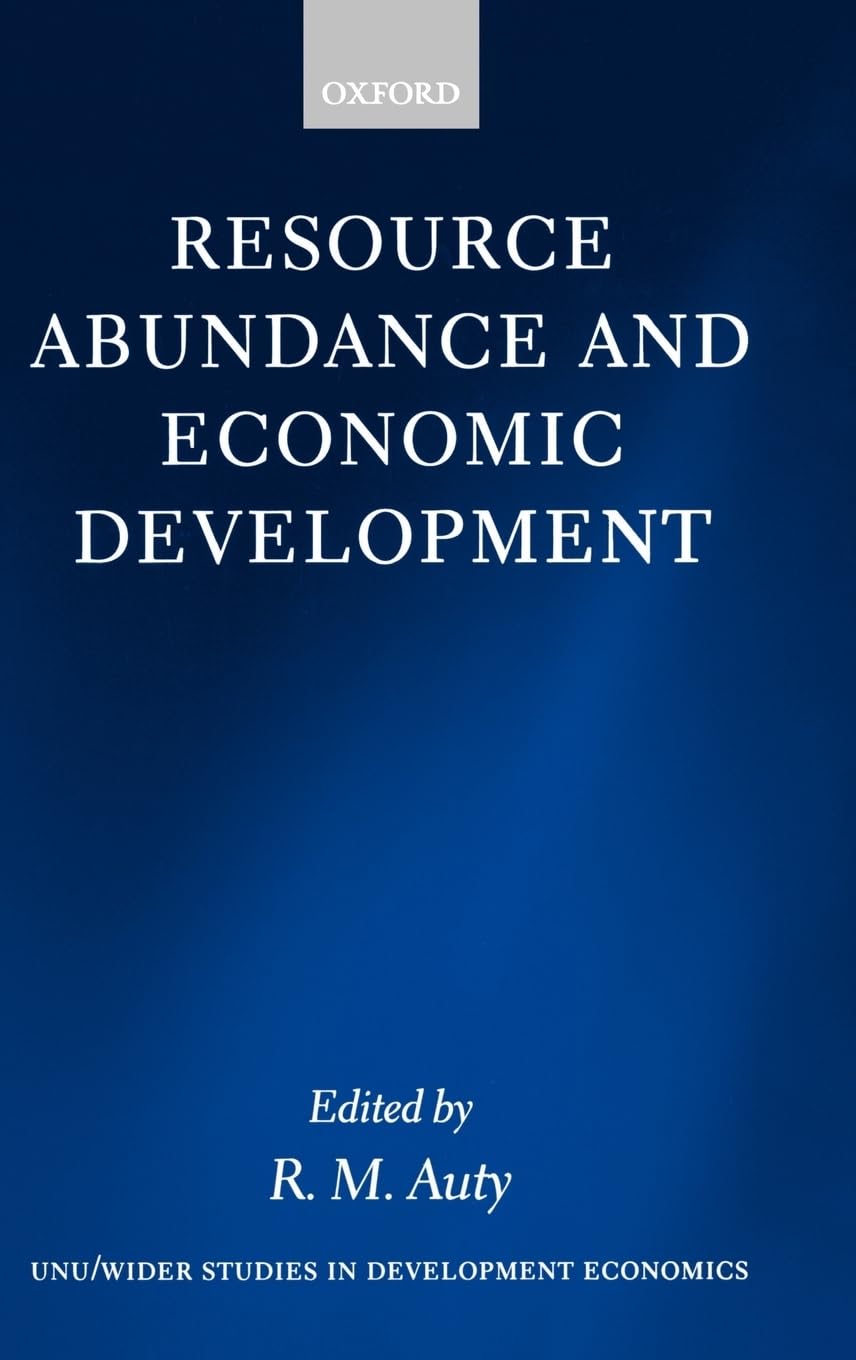 Buy Resource Abundance and Economic Development (W I D E R STUDIES IN DEVELOPMENT ECONOMICS) — BookShops.in