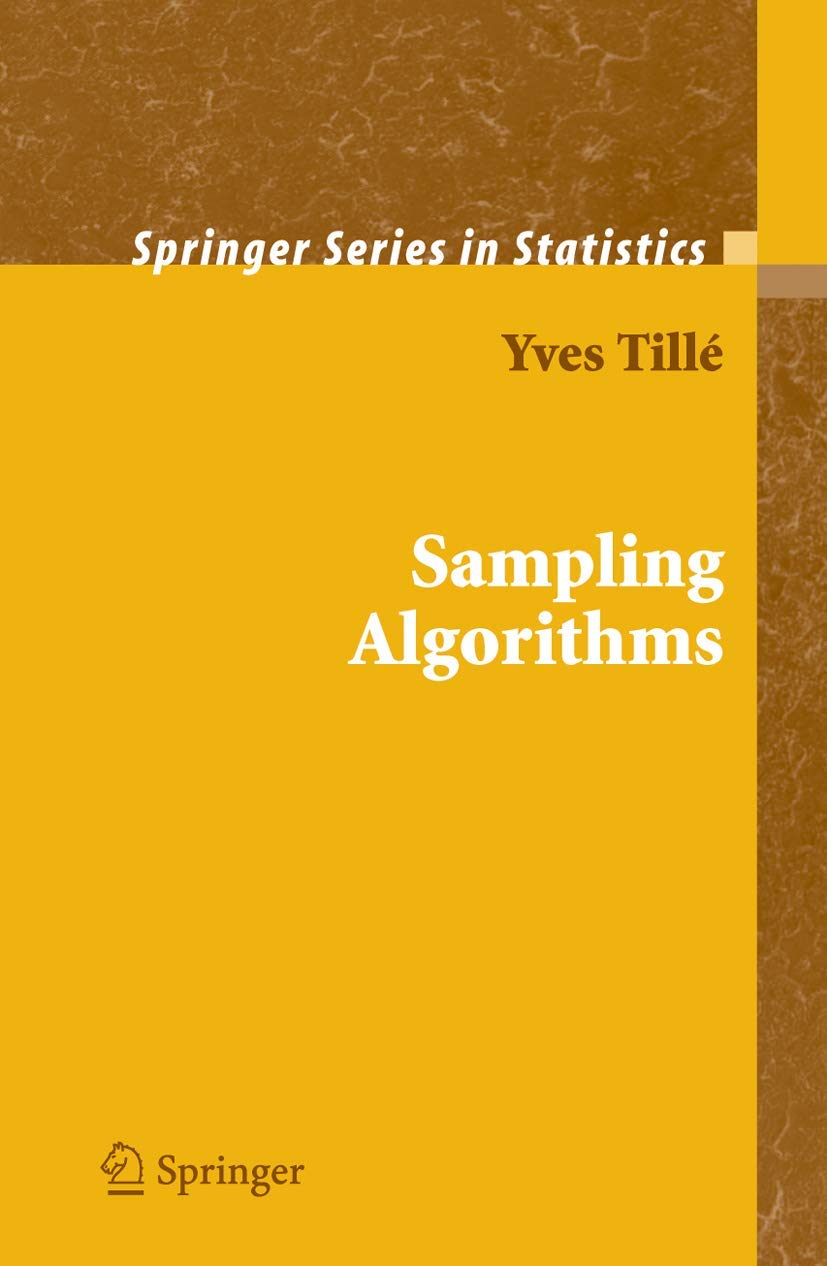 Buy Sampling Algorithms by Yves Tillé – Survey Methods — BookShops.in