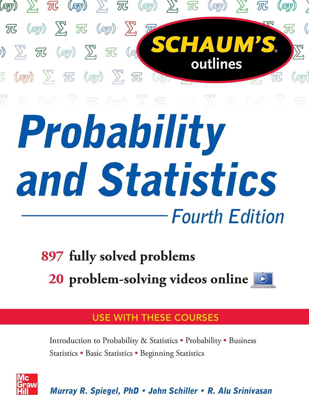 Buy Schaum's Outline of Probability and Statistics by Schiller — BookShops.in