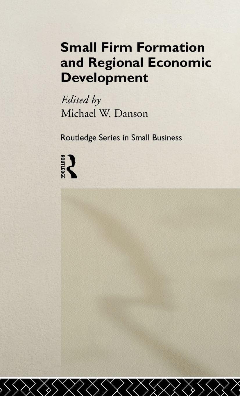 Buy Small Firm Formation and Regional Economic Development (English, Mike Danson) — BookShops.in