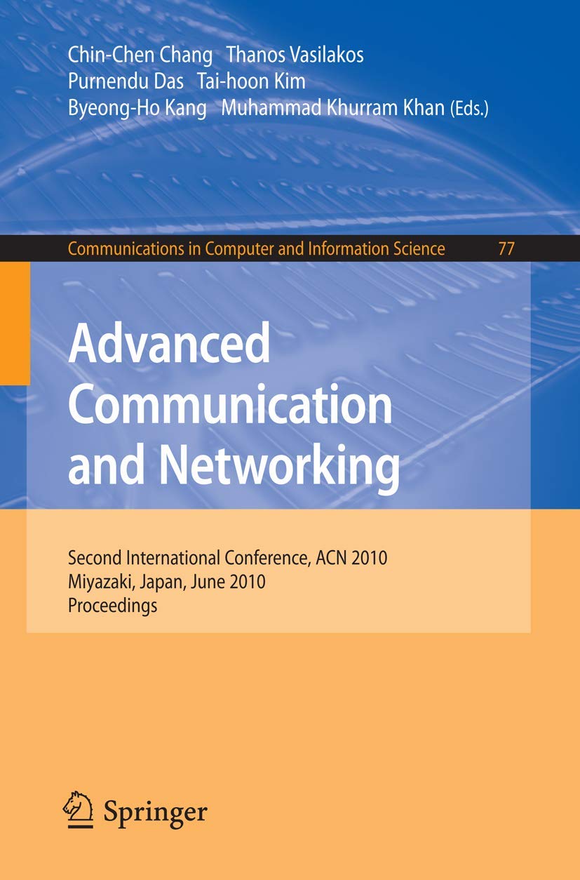 Buy Advanced Communication and Networking: 2nd International Con — BookShops.in