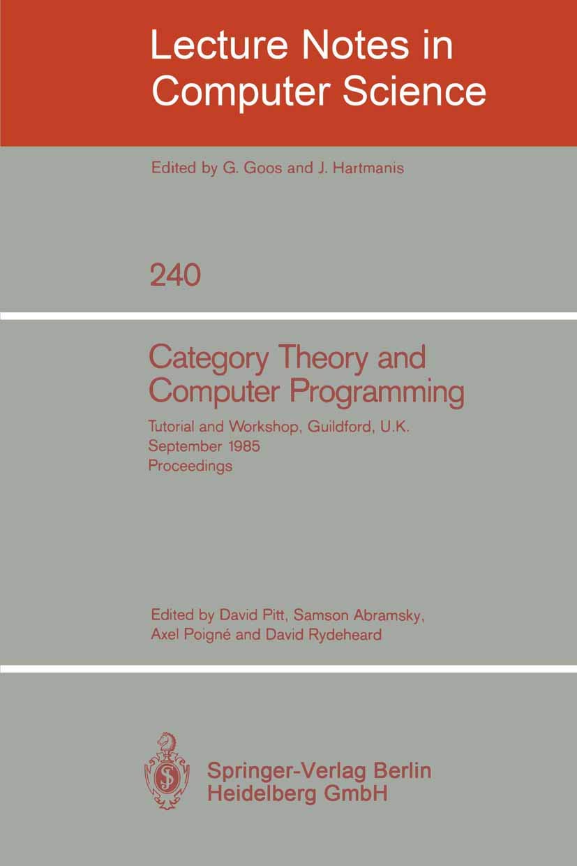 Buy Category Theory and Computer Programming: Tutorial and Works — BookShops.in