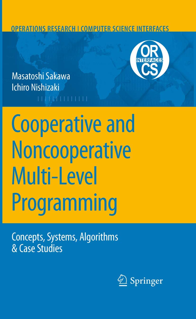 Buy Cooperative and Noncooperative Multi-Level Programming: 48 b — BookShops.in