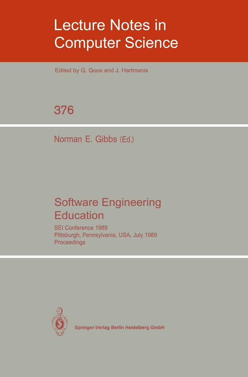 Buy Software Engineering Education by Norman E. Gibbs — BookShops.in
