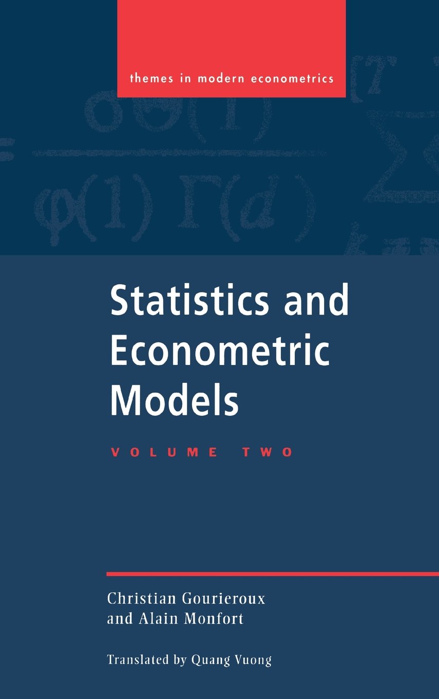 Buy Statistics and Econometric Models by Christian Gourieroux โ BookShops.in
