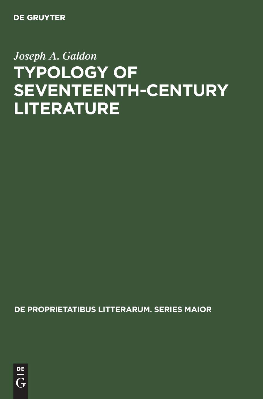 Buy Typology of Seventeenth-Century Literature: 28 by Joseph A. โ BookShops.in