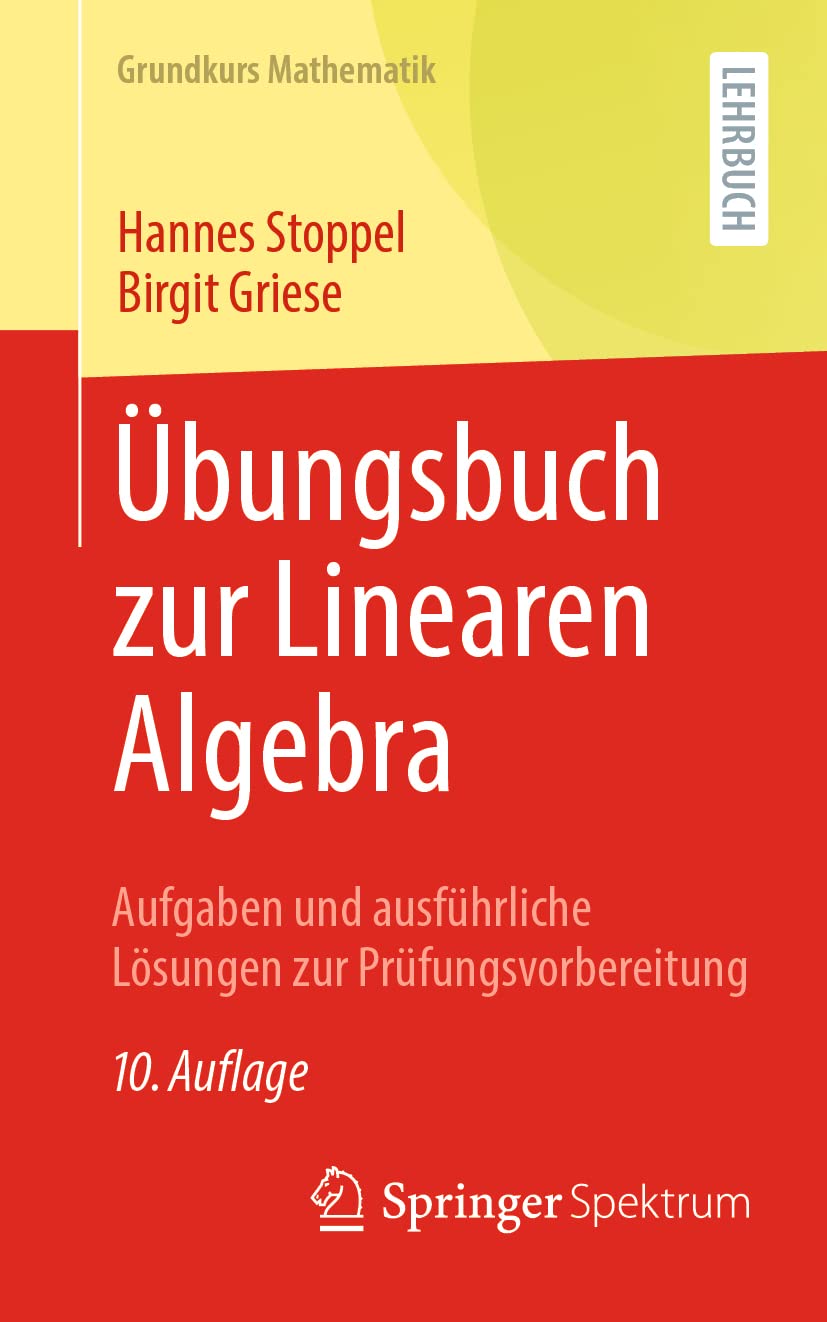Buy Übungsbuch zur Linearen Algebra by Hannes Stoppel — BookShops.in