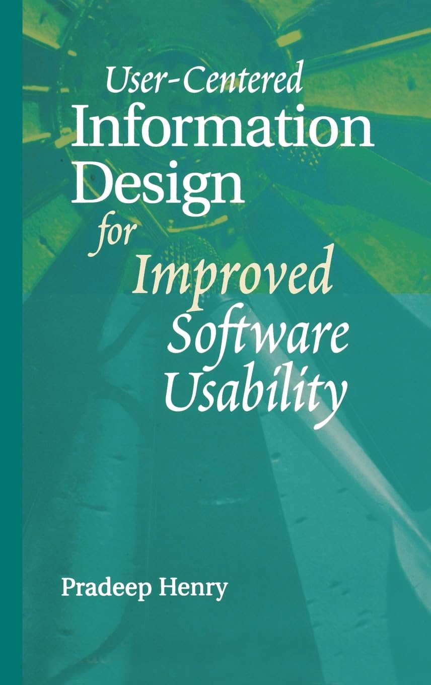 Buy User-centered Information Design for Improved Software Usability (Computing Library) — BookShops.in