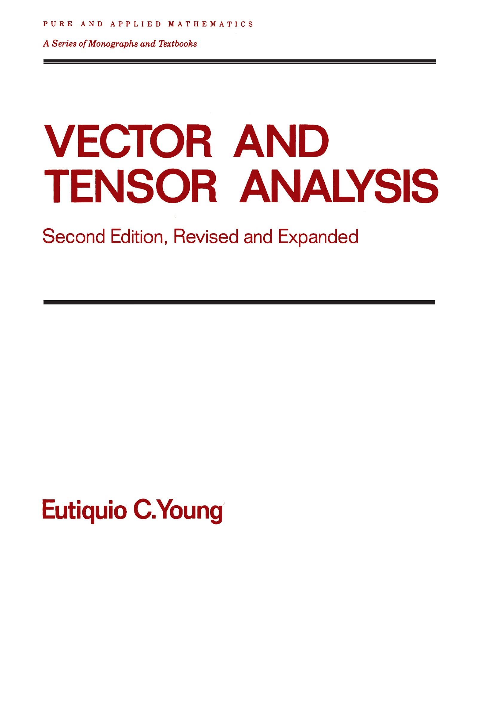 Buy Vector and Tensor Analysis: Second Edition, Revised and Expa — BookShops.in