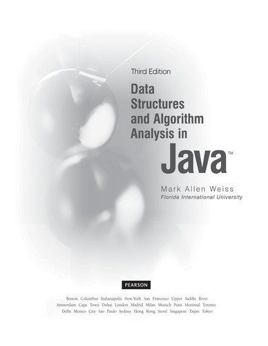 Buy Data Structures and Algorithm Analysis in Java by Mark Weiss | Pearson | 3rd Edition | Hardcover | 9780132576277 — BookShops.in