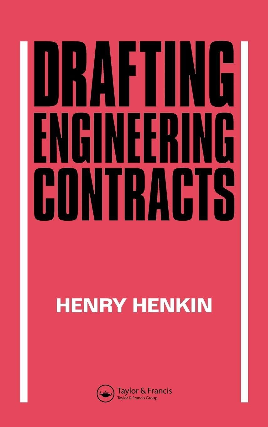 Buy Drafting Engineering Contracts by H. Henkin (Hardcover, 1st Edition, 1988) - Routledge | Bookshops.in — BookShops.in