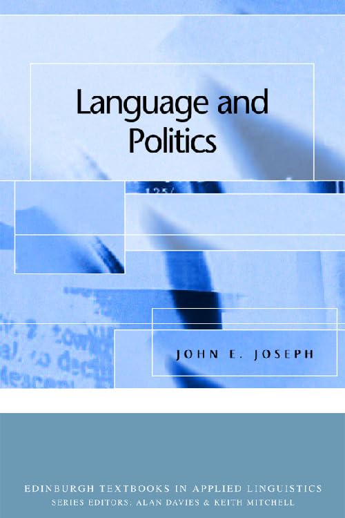 Buy Language and Politics by John E. Joseph | Edinburgh Textbooks in Applied Linguistics | Hardcover | Higher Education Textbook — BookShops.in