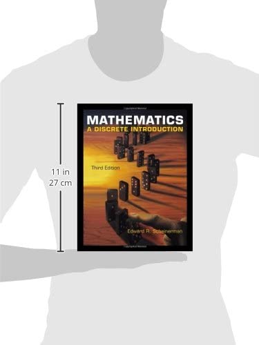 Buy Mathematics: A Discrete Introduction by Edward Scheinerman | Brooks/Cole Pub Co | 3rd Edition | Hardcover | English | Higher Education Mathematics Textbook — BookShops.in