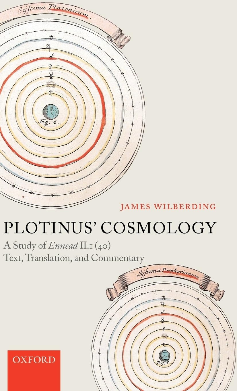 Plotinus' Cosmology by James Wilberding β Hardcover book cover with scholarly analysis of Ennead II.1