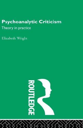 Buy Psychoanalytic Criticism: Theory in Practice by Elizabeth Wright | Routledge Hardcover | Literary Theory Textbook for Students and Scholars — BookShops.in