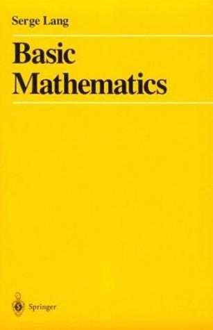 Buy Basic Mathematics by Serge Lang | Springer Hardcover | ISBN 9780387967875 | Science & Mathematics Book — BookShops.in