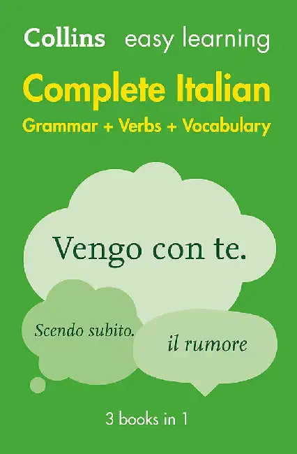 Buy Complete Italian Grammar Verbs Vocabulary (English, Collins Dictionaries) — BookShops.in