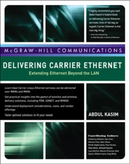 Buy Delivering Carrier Ethernet (English, Abdul Kasim | Prasanna Adhikari | Nan Chen) — BookShops.in