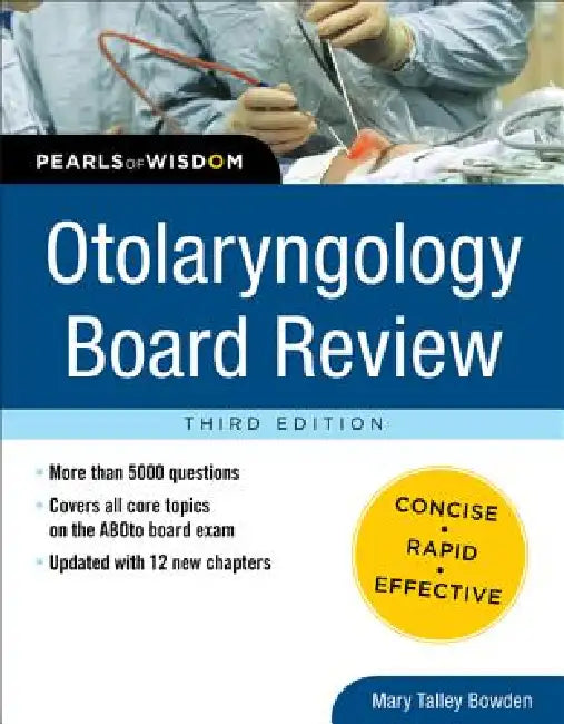 Buy Otolaryngology Board Review (English, Mary Talley Bowden) โ BookShops.in