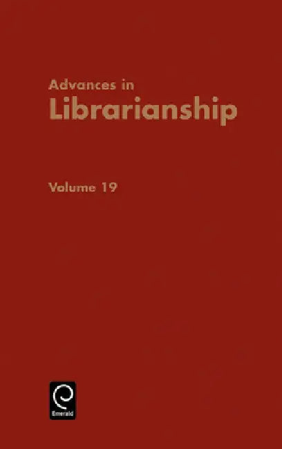 Buy Advances in Librarianship (English, Irene P. Godden) — BookShops.in