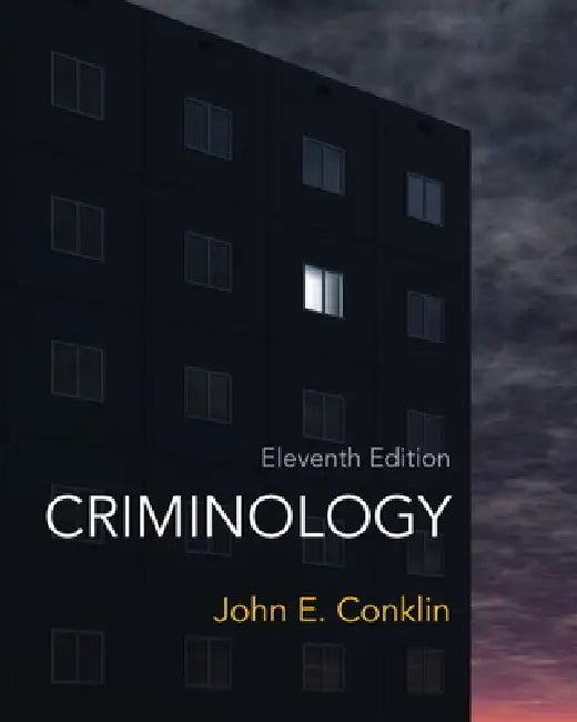 Buy Criminology (English, John Conklin) — BookShops.in