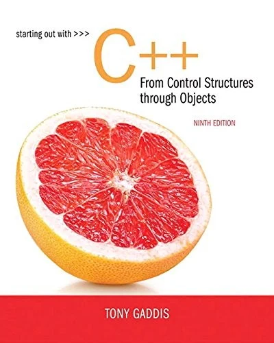 Buy Starting Out with C++ from Control Structures to Objects (English, Tony Gaddis) — BookShops.in
