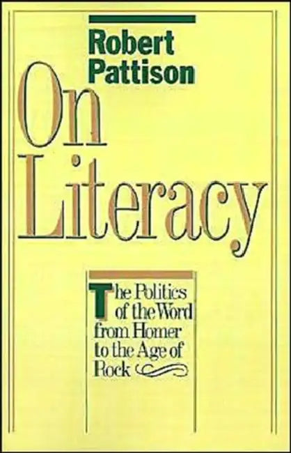 Buy On Literacy (English, Robert Pattison) — BookShops.in
