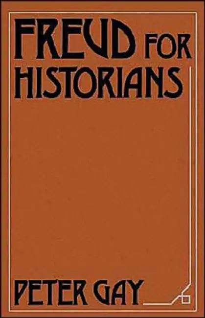 Buy Freud for Historians (English, Peter Gay) — BookShops.in