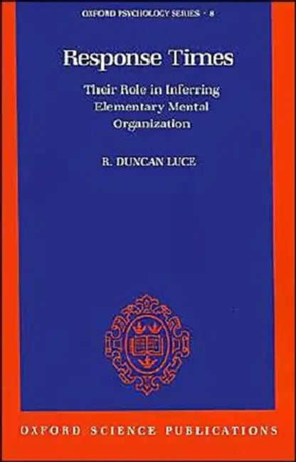Buy Response Times (English, R. Duncan Luce) β BookShops.in