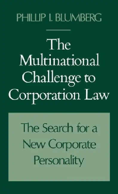 Buy The Multinational Challenge to Corporation Law (English, Phillip I. Blumberg) — BookShops.in