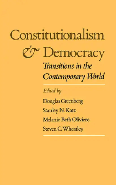 Constitutionalism and Democracy (English, Douglas Greenberg | Stanley N. Katz | Melanie Beth Oliviero) view 2