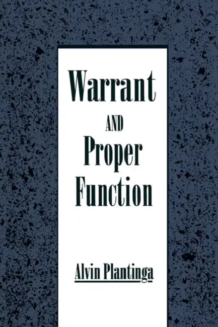 Buy Warrant and Proper Function (English, Alvin Plantinga) — BookShops.in