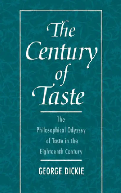 Buy The Century of Taste (English, George Dickie | Ted Cohen) — BookShops.in
