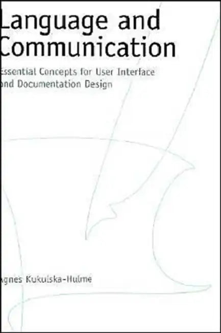 Buy Language and Communication (English, Agnes Kukulska-Hulme) — BookShops.in